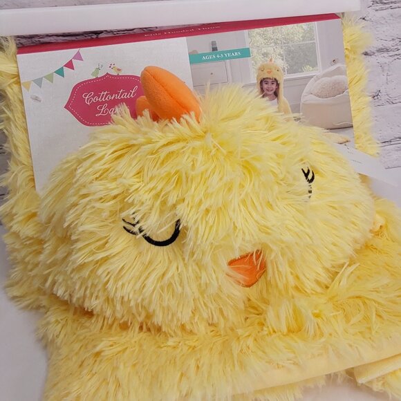 'COTTONTAIL LANE' PLUSH HOODED THROW BLANKET 36"×56" 'CHINNI' 'CHIC' - Picture 3 of 16